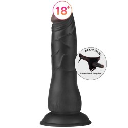 Lovetoy Easy Strapon 19 cm Zenci Strapon Kemerli Penis LV715026