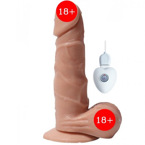 Shequ Vibrating Rotating Dildo 8.1'' Dönebilen Hareketli 20 cm Realistik Penis