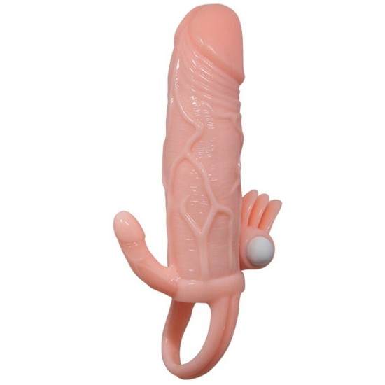 Baile Brave Man Penis Sleeve Klitoral ve Anal Uyarıcılı Titreşimli Penis Kılıfı B1207