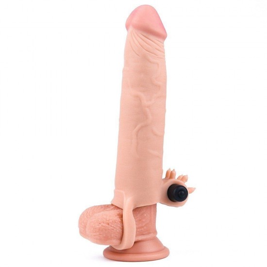 Lovetoy Pleasure X-Tender Vibrating Sleeve Titreşimli Flesh Penis Kılıfı LV1065