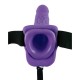 Pipedream Fetish Fantasy Series 7 Inch Vibrating Hollow Strap-On With Balls