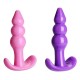 Ribbled Anal Play Silicone Jelly Butt Plug