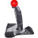 Hollow Extender 20 cm İçi Boş Realistik Dildo Kemerli Zenci Strapon