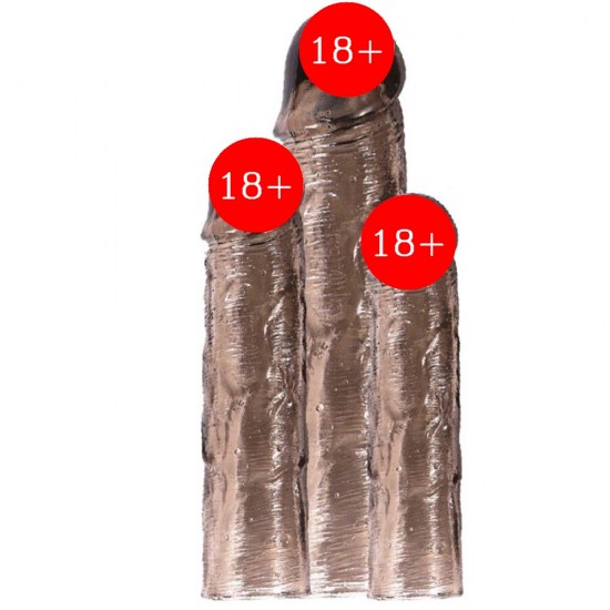 Shequ Penis Sleeve Set Trans Farklı Boy Penis Kılıfı Seti-Melez