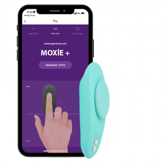 We-Vibe Moxie+ App And Remote Controlled Giyilebilir Vibratör