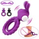 Nuo Clitoral Rabbit Klitoral Titreşimli Penis Halkası-Purple