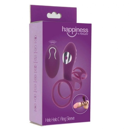 ToyJoy Happiness By Halo Halo C-Ring Sleeve Klitoral Penis Halkası