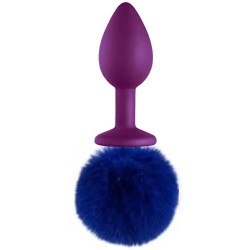 Sex Toys Anal Play Black Silicone Plug Kuyruklu Anal Plug-Purple