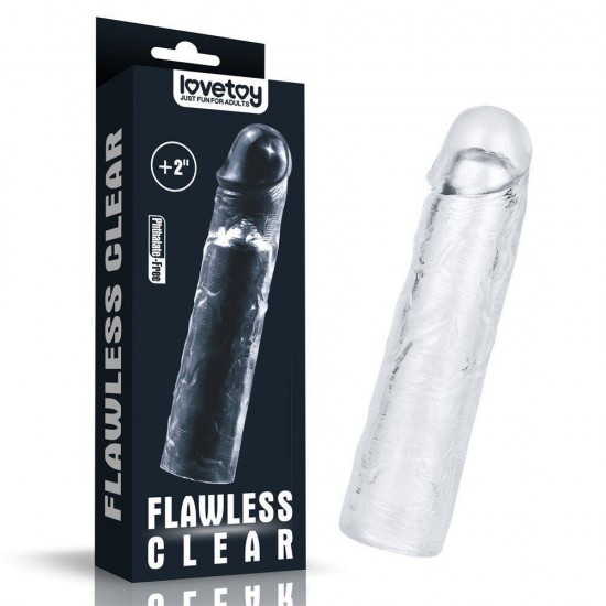 Lovetoy Flawless Clear 5 cm Dolgulu Şeffaf Penis Kılıfı LV314014