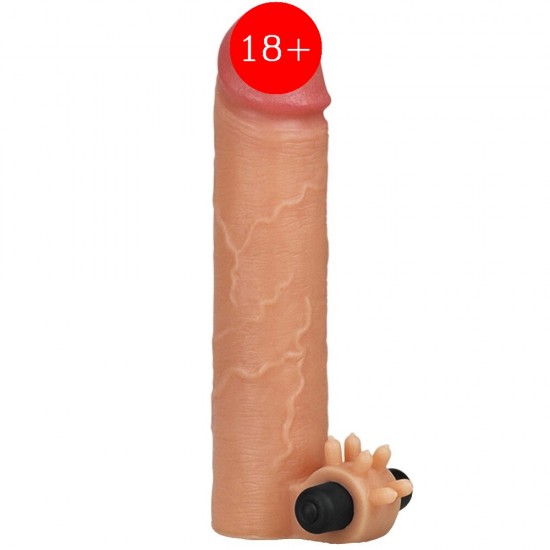 Lovetoy Nature Extender Natural Et Doku Titreşimli Penis Kılıfı LV414101