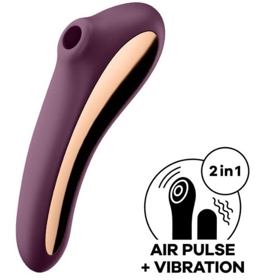 Satisfyer Dual Kiss Telefon Kontrollü Emiş Güçlü Vibratör