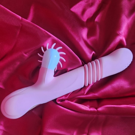 Nuo Licking Thrusting Isıtmalı ve İleri Geri Hareketli Rabbit Vibratör