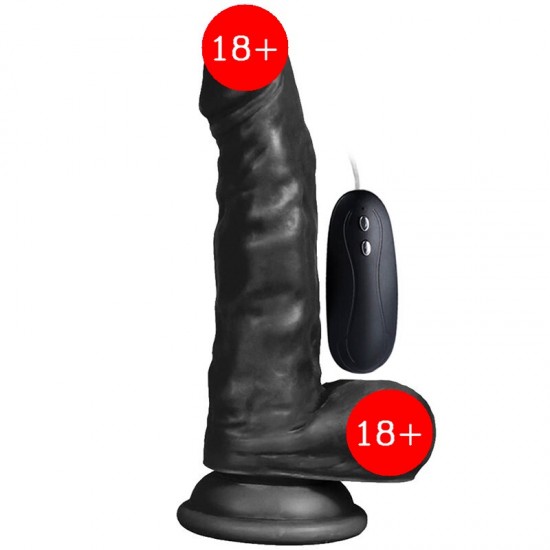 Dildo Series Hung Eagle Black 17 cm Titreşimli Realistik Penis XS-WBC10034-V