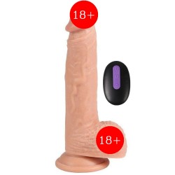 Dildo Series Dean 21 cm 20 Modlu Titreşimli Uzaktan Kumandalı Şarjlı Realistik Penis