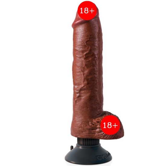 Pipedream King Cock 10 İnch Vibrating With Cock Balls Titreşimli Penis